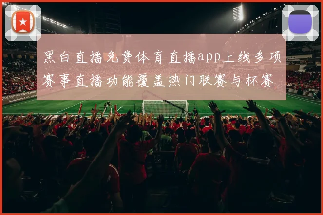黑白直播免费体育直播app上线多项赛事直播功能覆盖热门联赛与杯赛入口